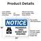 Signmission Hazardous Area Hazmat Suit Required OSHA Notice Sign, Aluminum, 24in W x 18in L, 2PK OS-2PACK-NS-A-1824-L-13317 - alternate 5